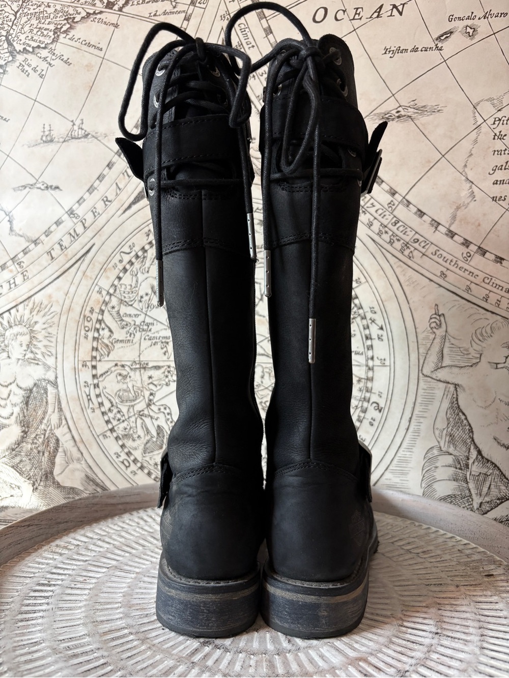 Harley Davidson size 8 Kirtland Black Knee High Riding Boots EUC - Picture 7 of 12